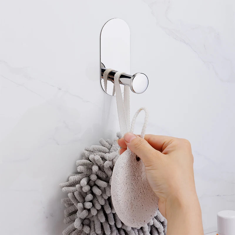 Självhäftande Badrumsserie i Rostfritt Stål – Utan Borrning, Utan Krångel