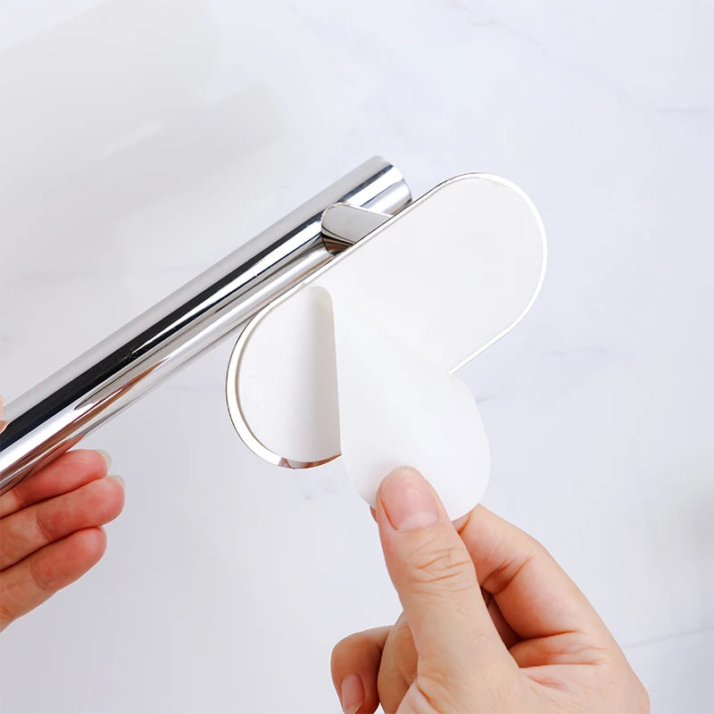 Självhäftande Badrumsserie i Rostfritt Stål – Utan Borrning, Utan Krångel