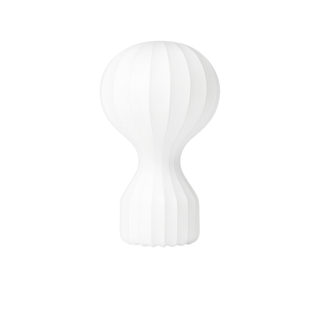 Cacoon luftballongformad bordslampa i silke – produktbild
