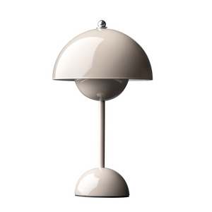 Greige Bloomé trådlös och dimbar bordslampa