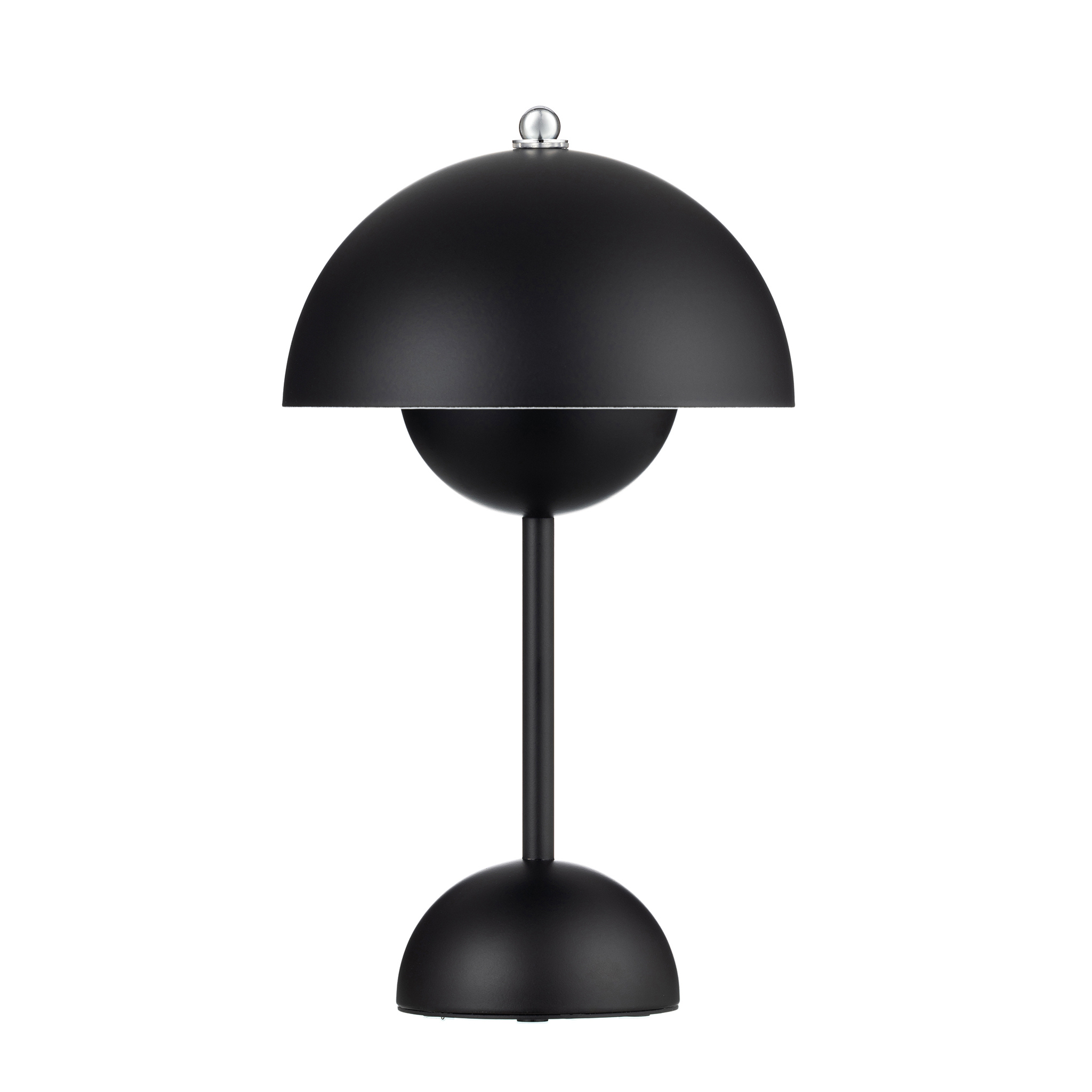 flowerpot inspirerad bordslampa utan sladdar svart