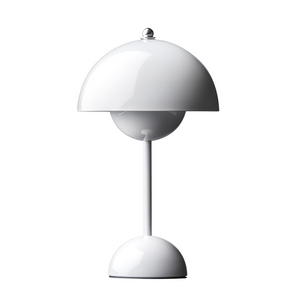 Vit Bloomé trådlös och dimbar bordslampa