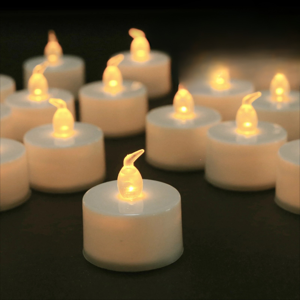 LED värmeljus– Realistisk Flamfri Glöd för Mysiga Stunder