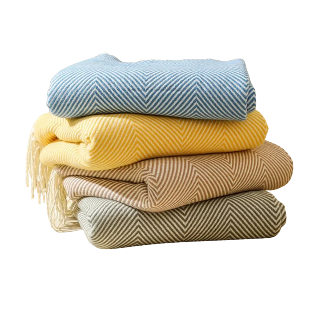 Nordic Stripes pläd – produktbild