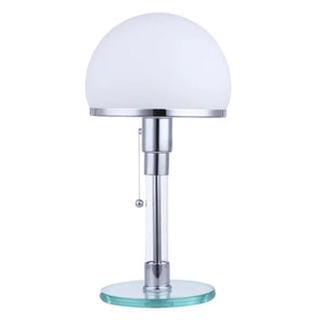 Lumière nordisk glasbordslampa med Bauhaus-inspirerad design