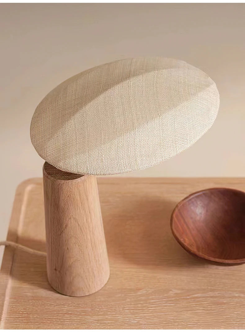 Hikari wabi-sabi-bordslampa sedd ovanifrån