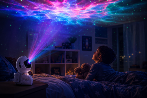 AstroGlow galaxylampa som projicerar stjärnhimmel