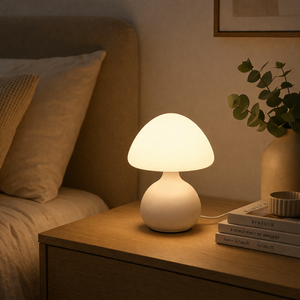 Vit Mushroom Glow bordslampa