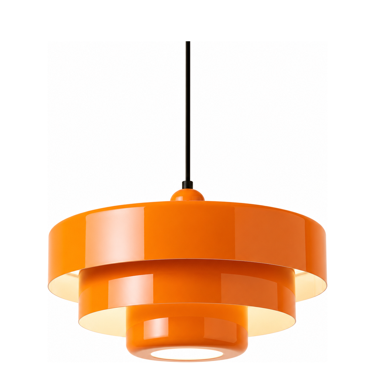 Valencia orange pendellampa i metall med retrodesign