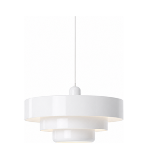 Valencia vit pendellampa i metall med retrodesign